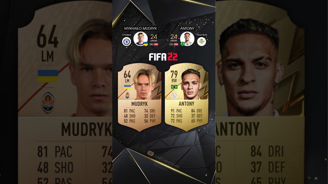 آنتونی - میخایلو-مودریک- ریتینگ - FIFA-20 - EA-FC-25 - وینگر - منچستریونایتد - چلسی - رئال بتیس