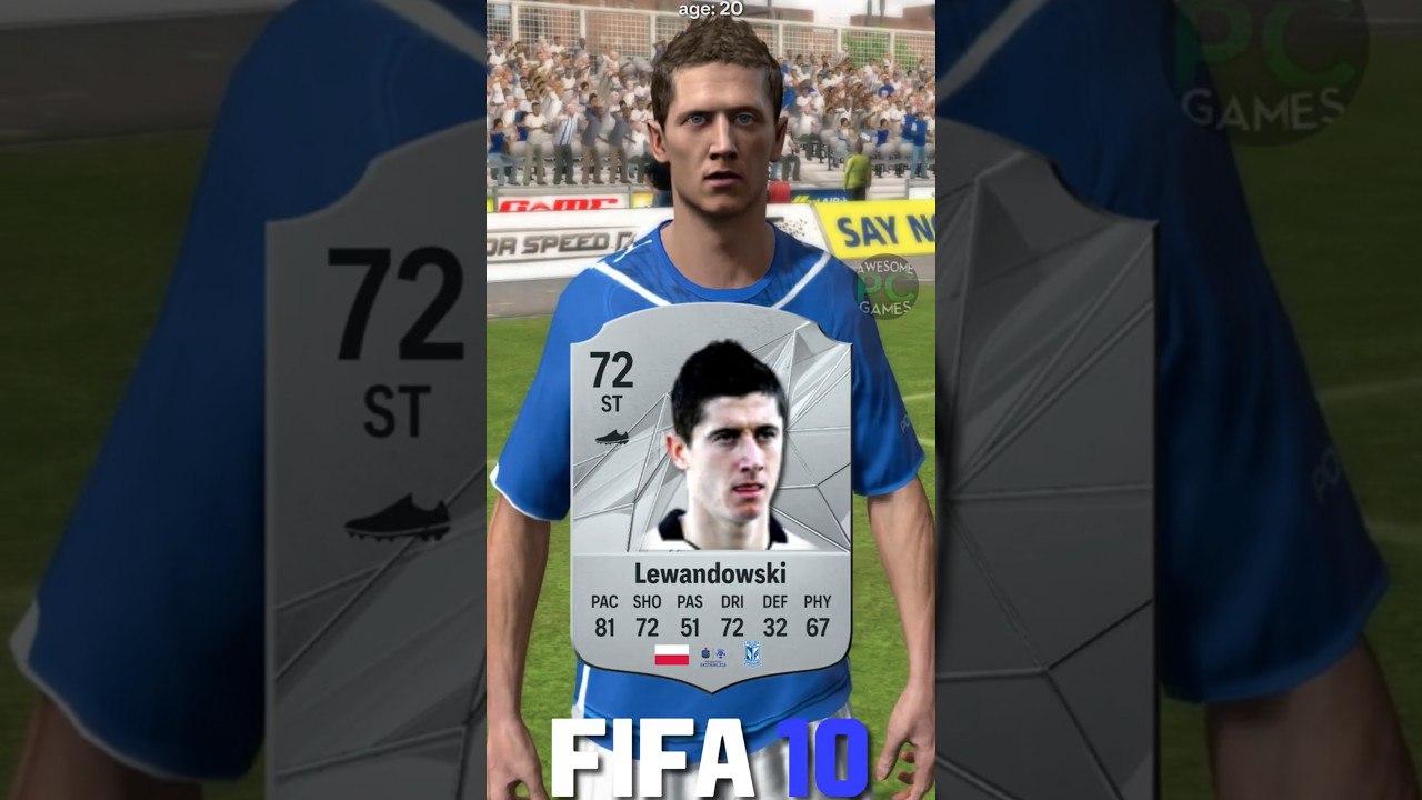 روبرت-لواندوفسکی - FIFA-10، EA-Sports-FC-25، ریتینگ، تغییرات-ظاهری-دورتموند، بایرن-مونیخ، مهاجم، لهستان