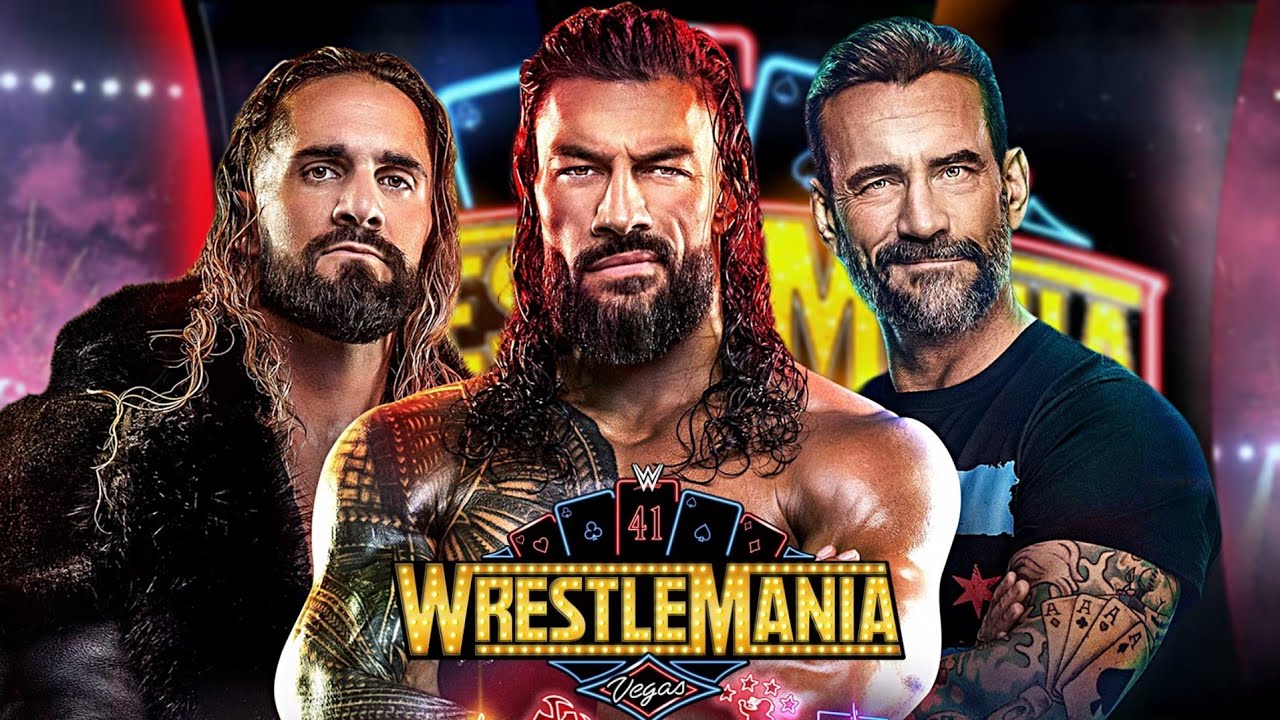 رومن رینز - سث رالینز - سی‌ام پانک - WWE - رسلمنیا ۴۱