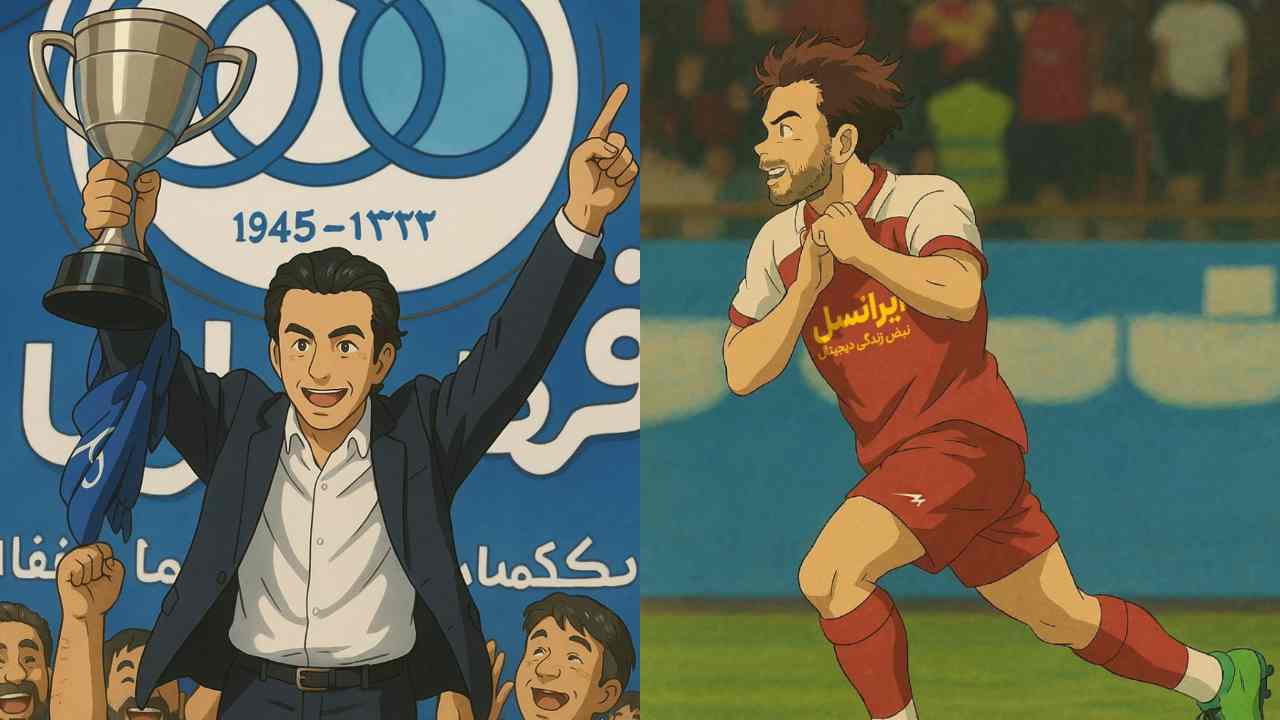 اوستون اورونوف- فرهاد مجیدی- هوش مصنوعی- استقلال- پرسپولیس- انیمه