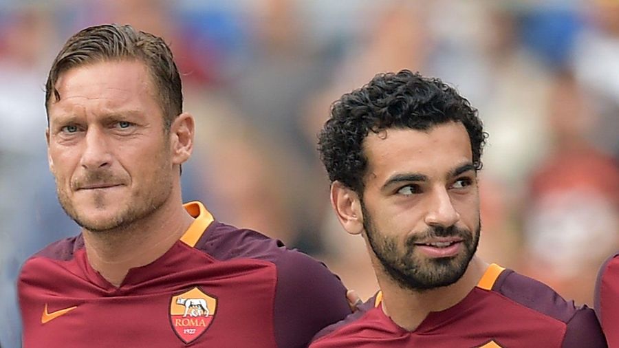 محمد صلاح و فرانچسکو توتی در رم