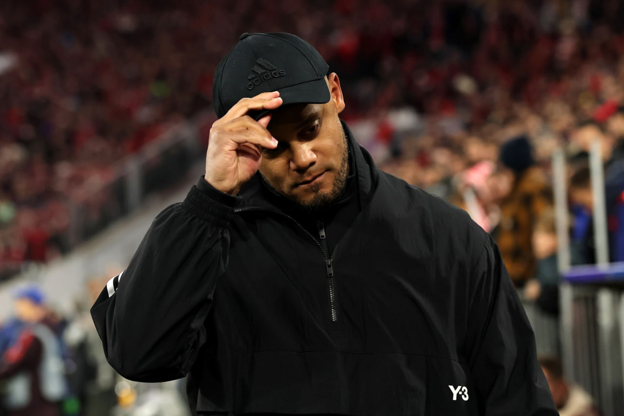 ونسان کمپانی در بازی بایرن مونیخ و اینتر در مرحلۀ یکچهارم نهایی لیگ قهرمانان اروپا؛ فصل 25-2024