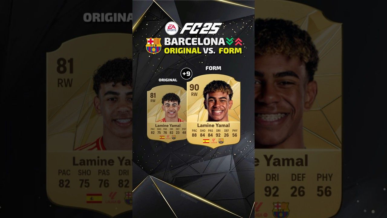 لامین یامال؛ ریتینگ بازیکنان در بازی EA FC 25