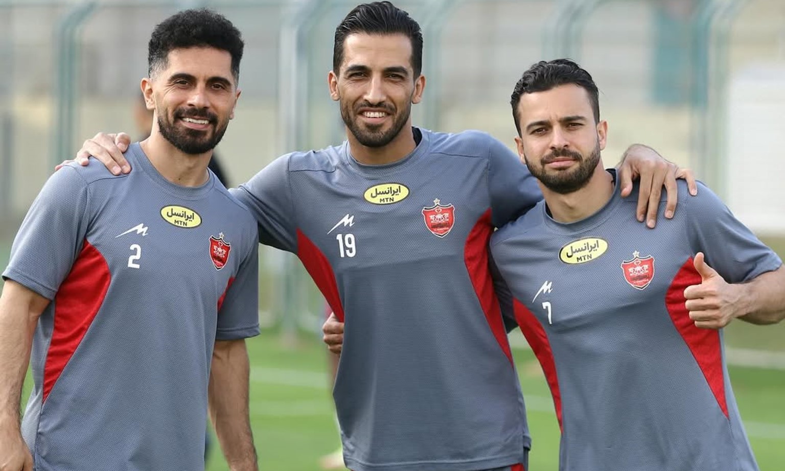 وحید امیری و سروش رفیعی و امید عالیشاه - تمرینات باشگاه پرسپولیس تهران
