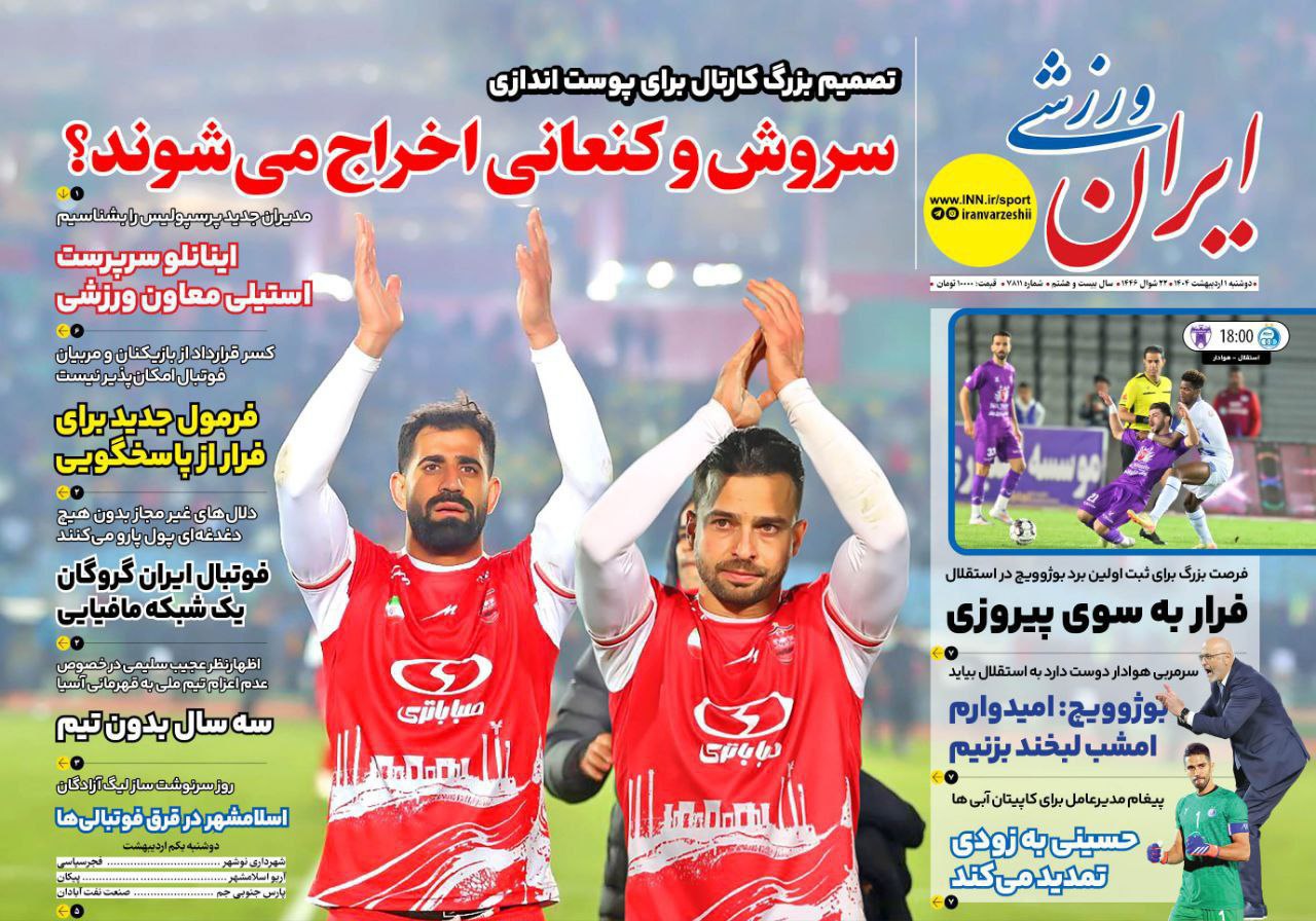 روزنامه ایران ورزشی