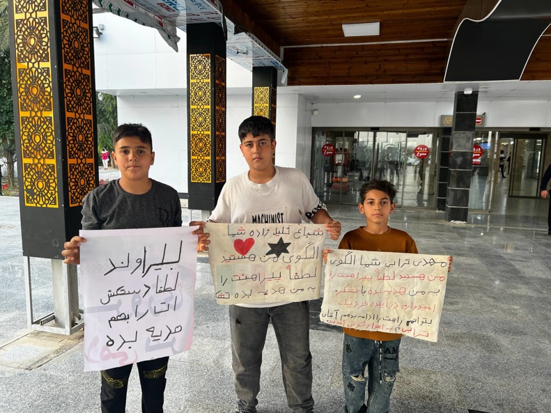 درخواست کودکان تراکتوری از بازیکنان تراکتور