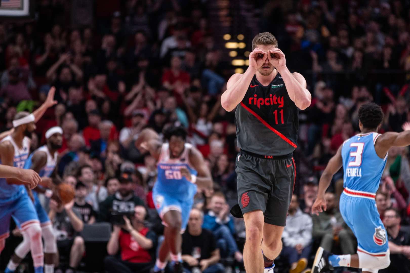 پورتلند تریل بلیزرز - ساکرامنتو کینگز - moda center - بسکتبال nba