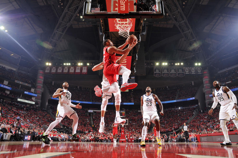 هیوستون راکتس - یوتا جز - toyota center - بسکتبال nba