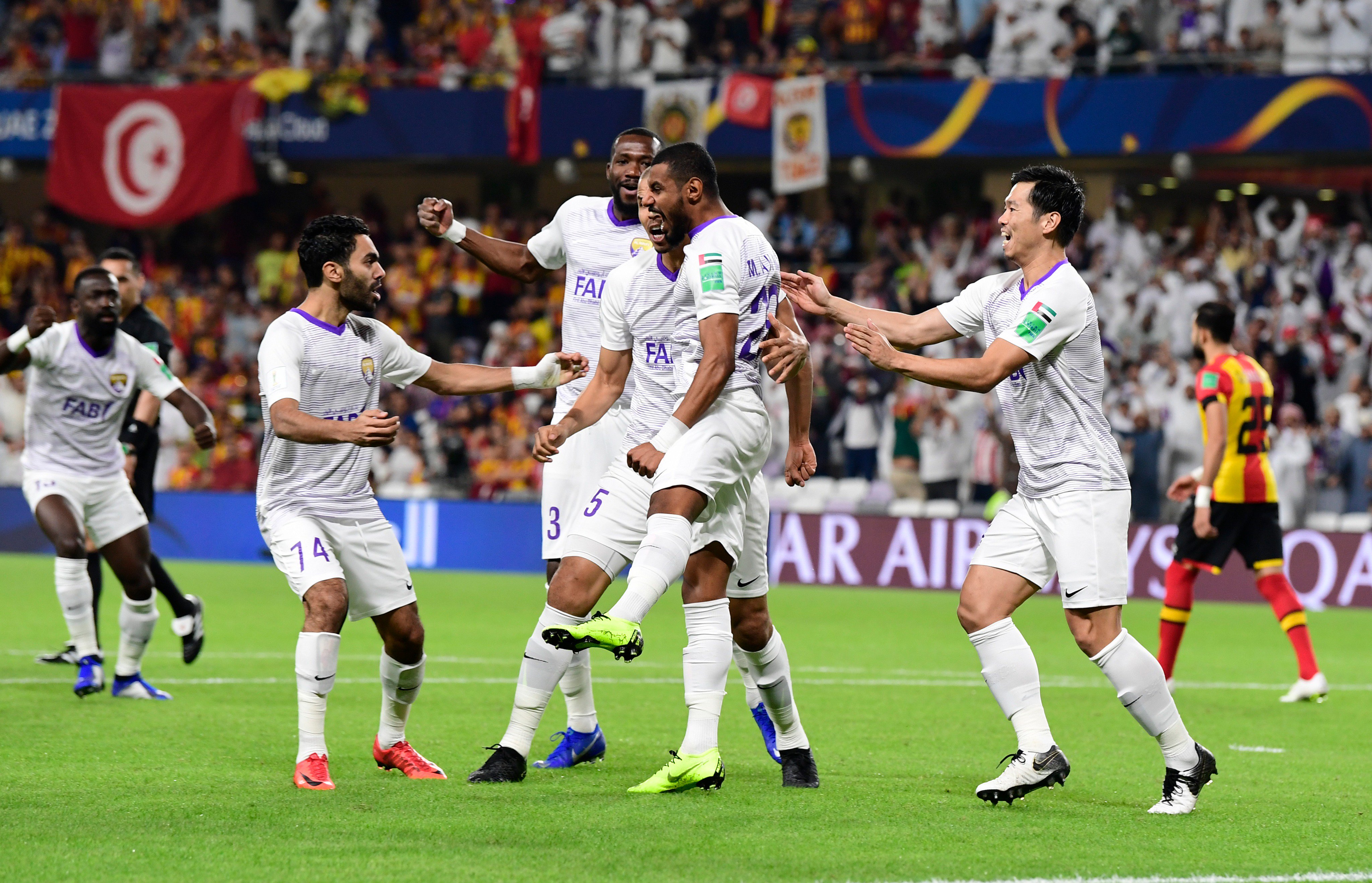 جام باشگاههای جهان 2018؛ العین امارات 3-0 اسپرانس تونس؛ برد شیک و مجلسی در هزاع بن زاید