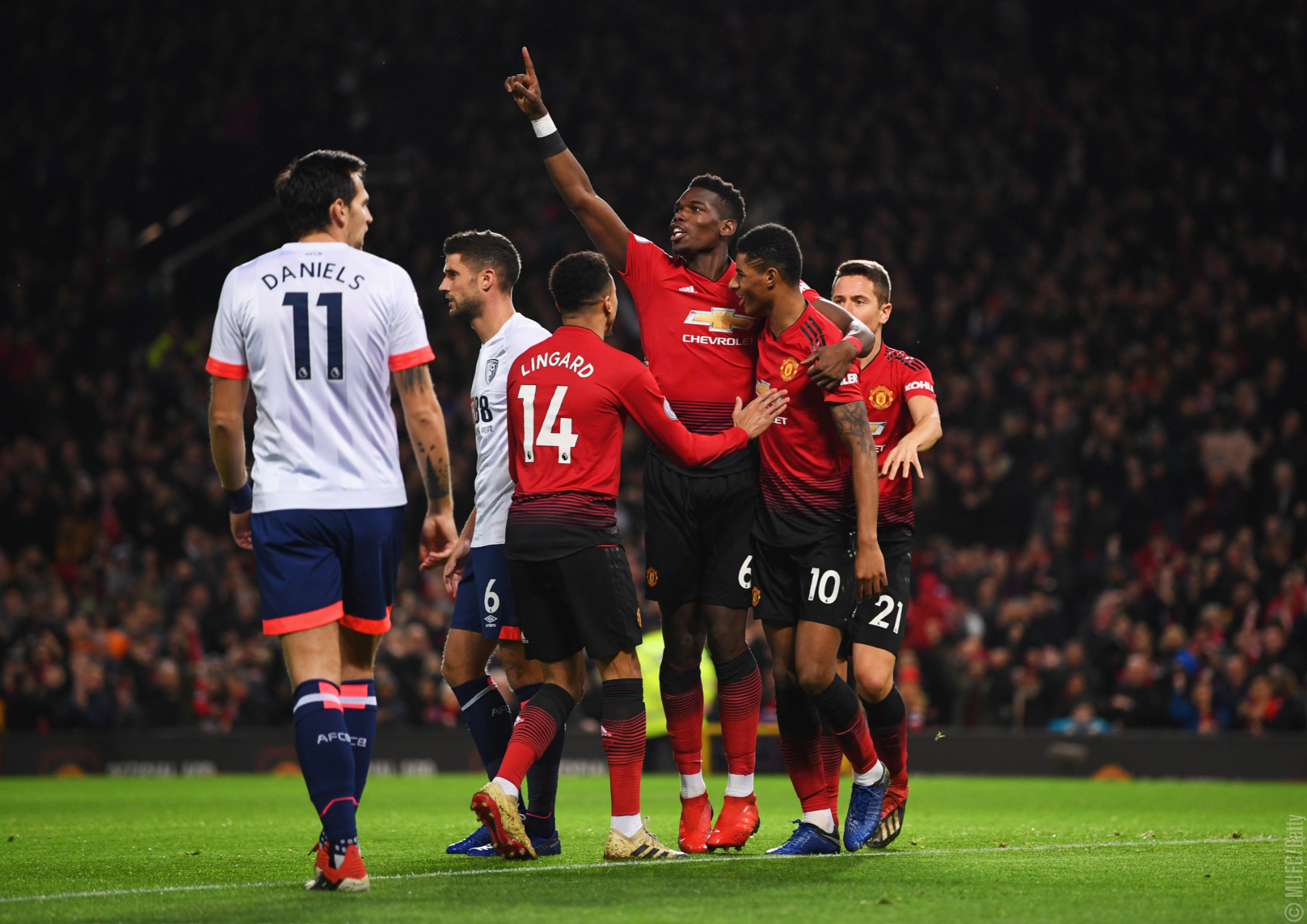 منچستریونایتد-لیگ برتر-انگلیس-شیاطین سرخ-بورنموث-اولدترافورد-Premier league-England-Manchester United