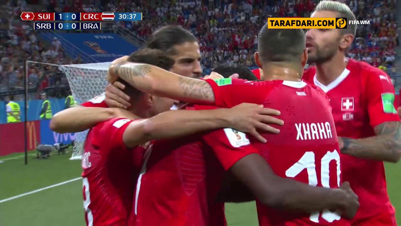 گل ها و خلاصه HD بازی سوئیس 2-2 کاستاریکا (جام جهانی 2018)