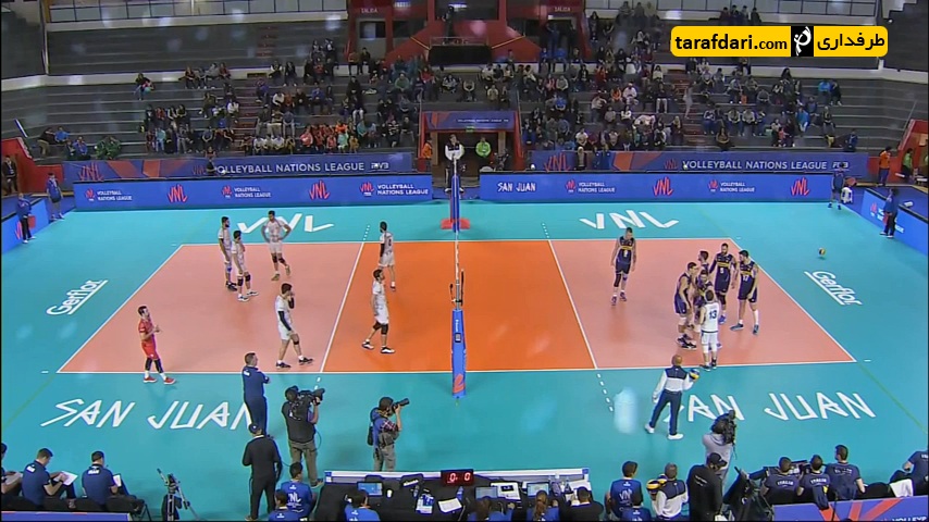 خلاصه بازی والیبال ایتالیا 3-0 ایران (لیگ ملتهای والیبال 2018)