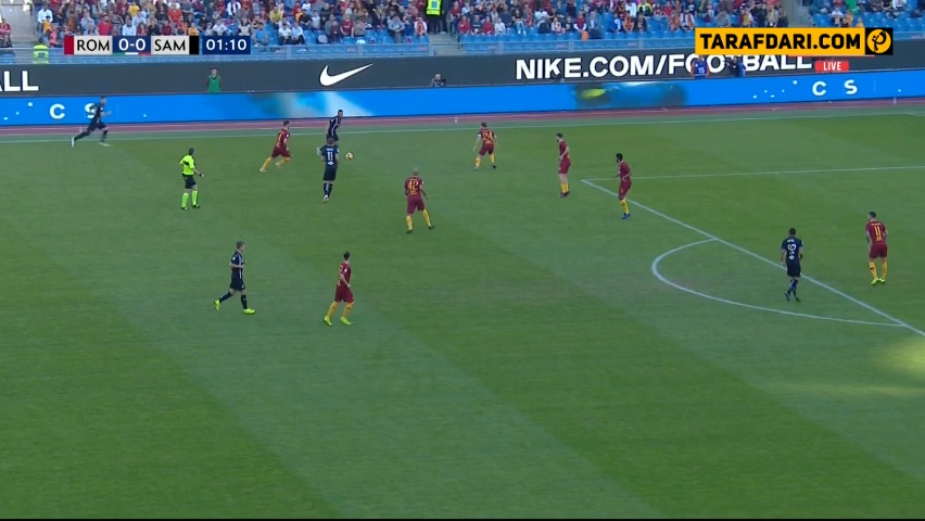آاس رم-سمپدوریا-سری آ-ورزشگاه المپیکو-رم-roma-sampdoria-serie a