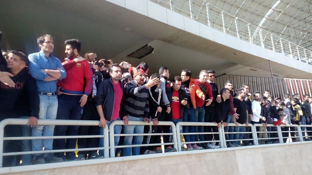 تمرین پرسپولیس-اعتراض هواداران پرسپولیس