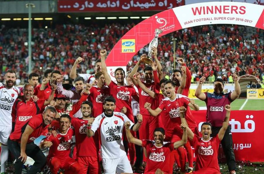 سوپرجام-بازیکنان پرسپولیس-جشن قهرمانی پرسپولیس
