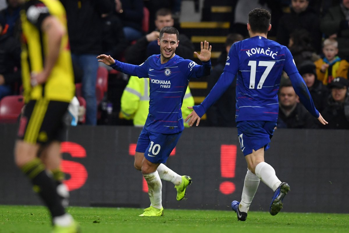 چلسی- لیگ برتر انگلیس- انگلیس- واتفورد- Eden Hazard