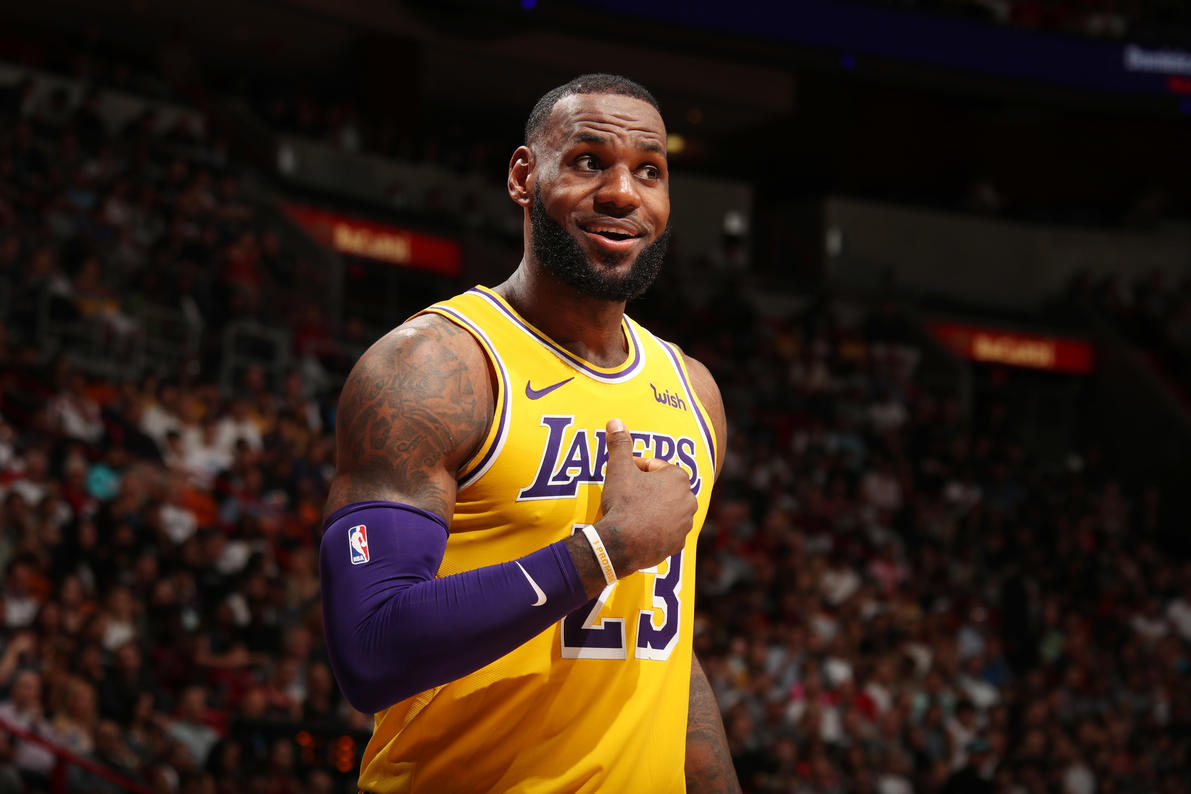 لبران جیمز در لس آنجلس لیکرز- لس آنجلس لیکرز- مسابقات NBA- بسکتبال NBA