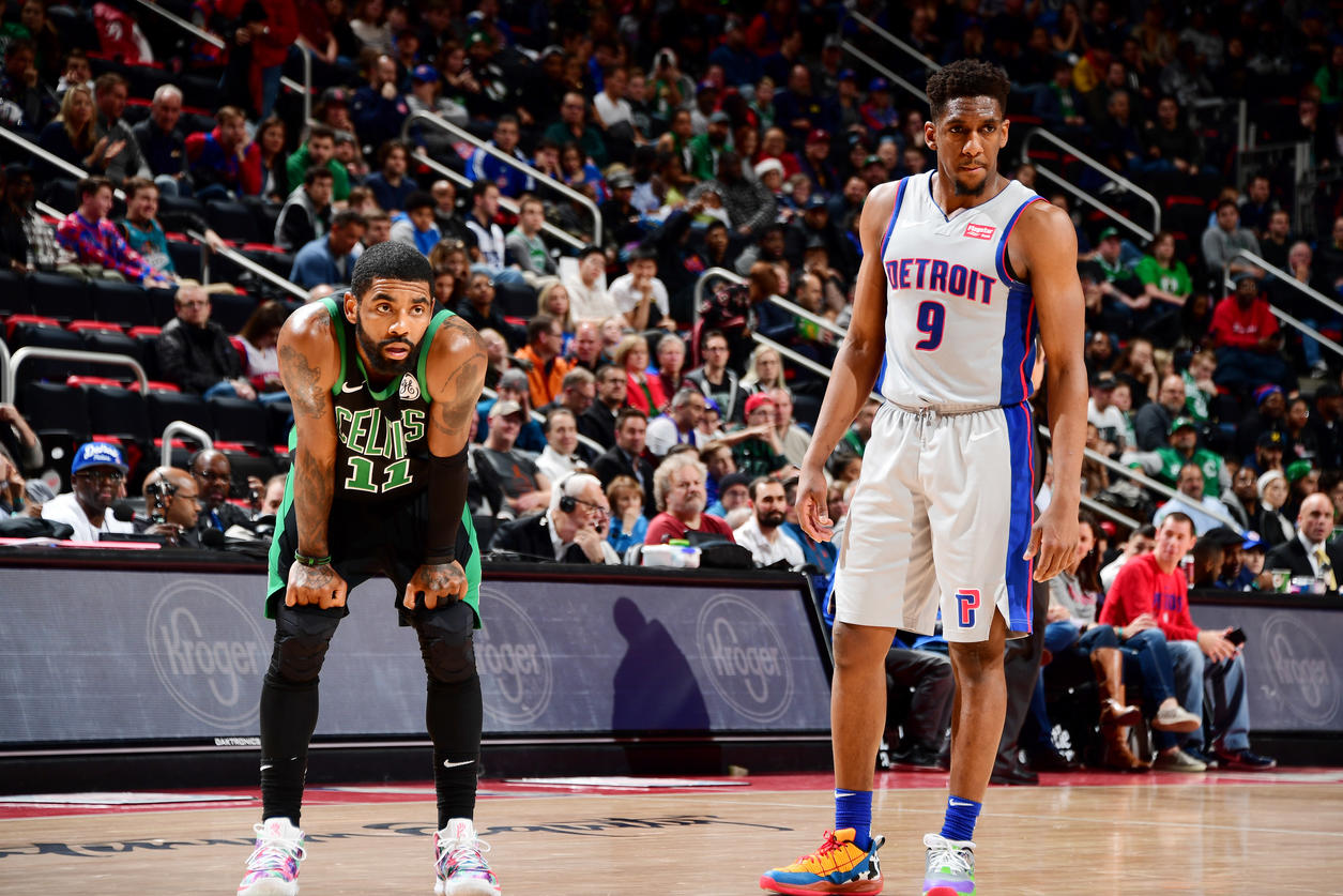 بوستون سلتیکس- دیترویت پیستونز- کایری اروینگ- بسکتبال NBA- بسکتبال آمریکا