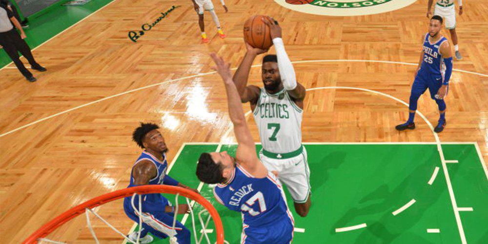 بوستون سلتیکس- جیلن براون در بوستون سلتیکس- دیدار افتتاحیه فصل جدید NBA