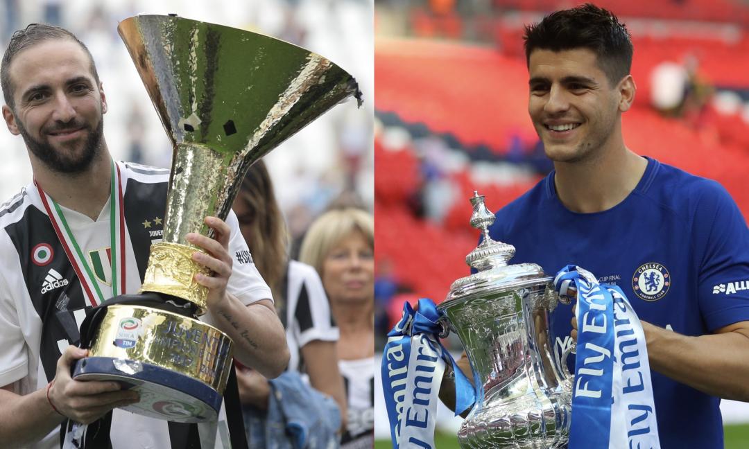 morata - higuain - ایتالیا - یوونتوس - چلسی - انگلیس - ناپولی