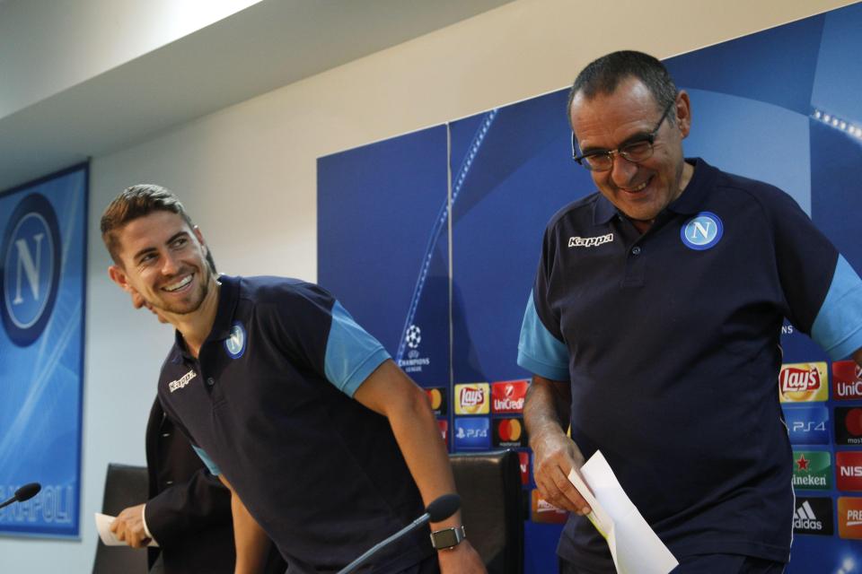jorginho - sarri - ایتالیا - ناپولی