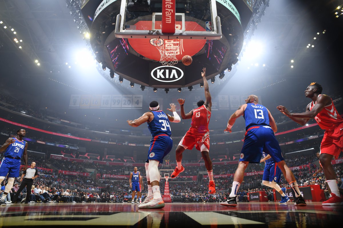 بسکتبال nba - لس آنجلس کلیپرز - هیوستون راکتس
