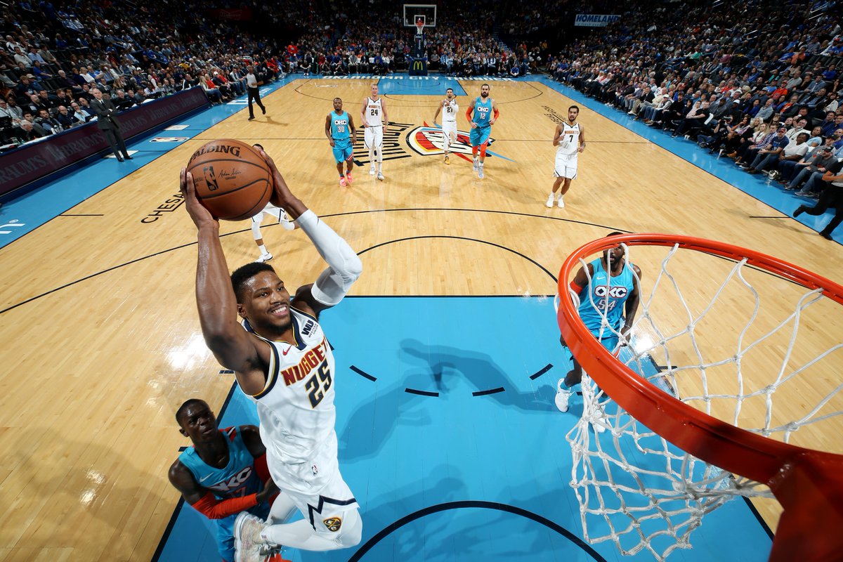 بسکتبال NBA - دنور ناگتس - اوکلاهاما تاندر