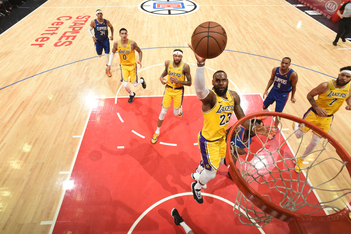 بسکتبال nba - لس آنجلس لیکرز - لس آنجلس کلیپرز