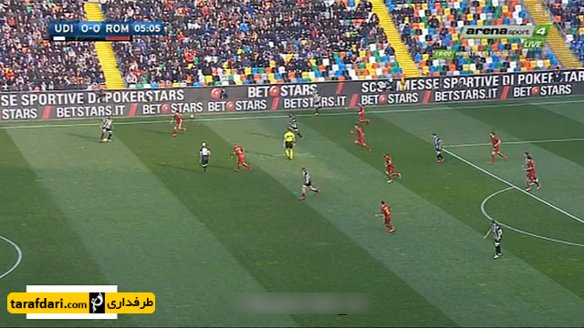 خلاصه بازی اودینزه 0-2 آاس رم