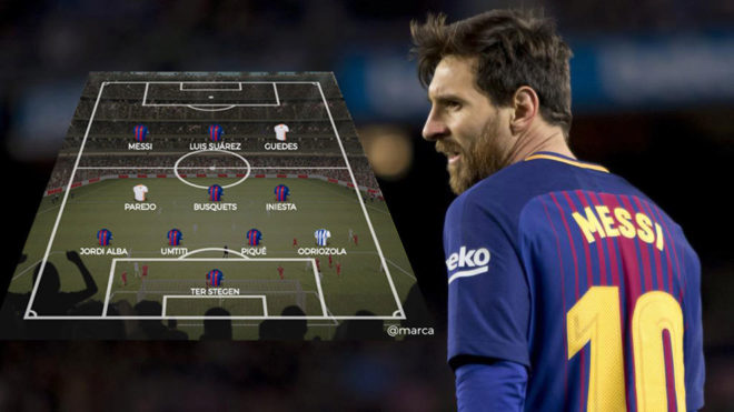 تیم منتخب نیم فصل لالیگا - مهاجم آرژانتینی بارسلونا