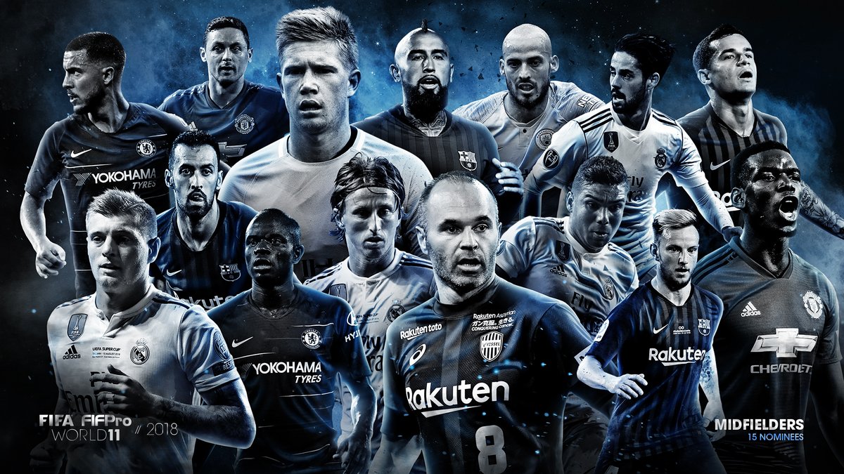تیم منتخب سال 2018 فیفا؛ اعلام نامزدهای نهایی بهترین هافبک دنیا