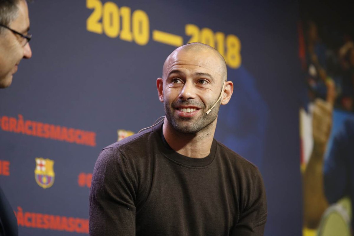 مدافع آرژانتینی بارسلونا - بارسلونا - خداحافظی ماسکرانو - javier mascherano