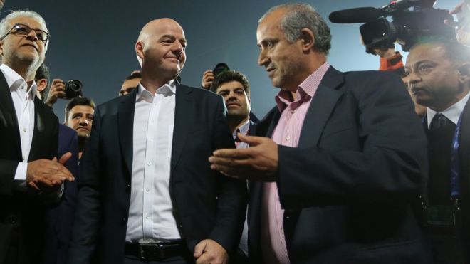 رییس فیفا-رییس فدراسیون فوتبال ایران-فیفا-ایران-FIFA