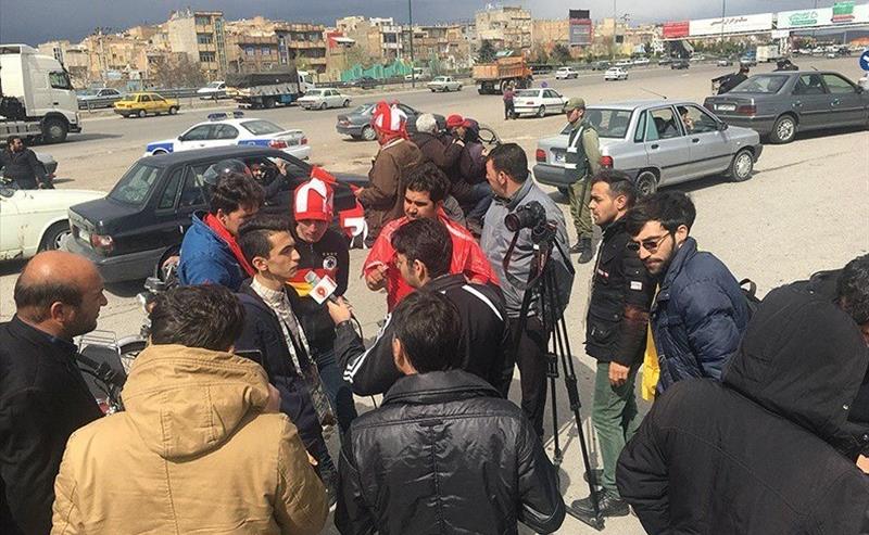 فوتبال ایران-لیگ برتر-خبرنگاران و هواداران تراکتورسازی