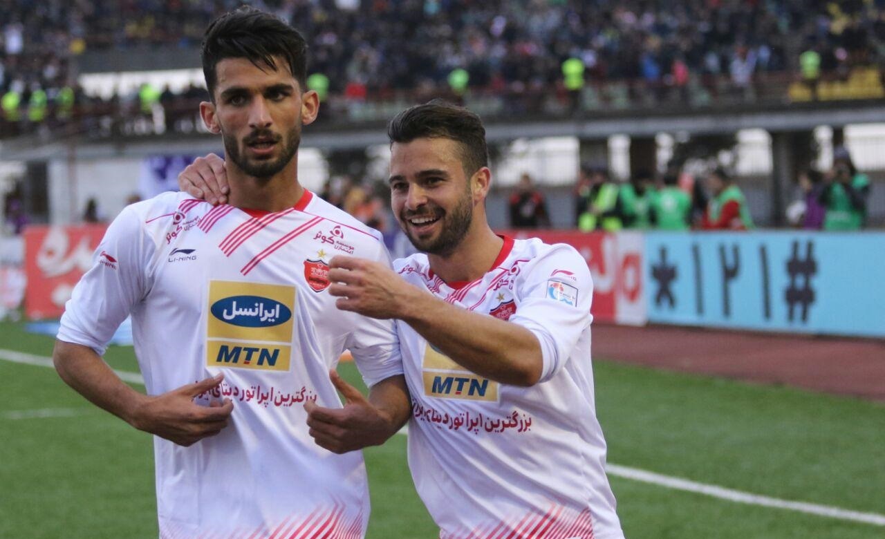 فوتبال ایران-جام حذفی-بازی سپیدرود و پرسپولیس-بازیکنان پرسپولیس