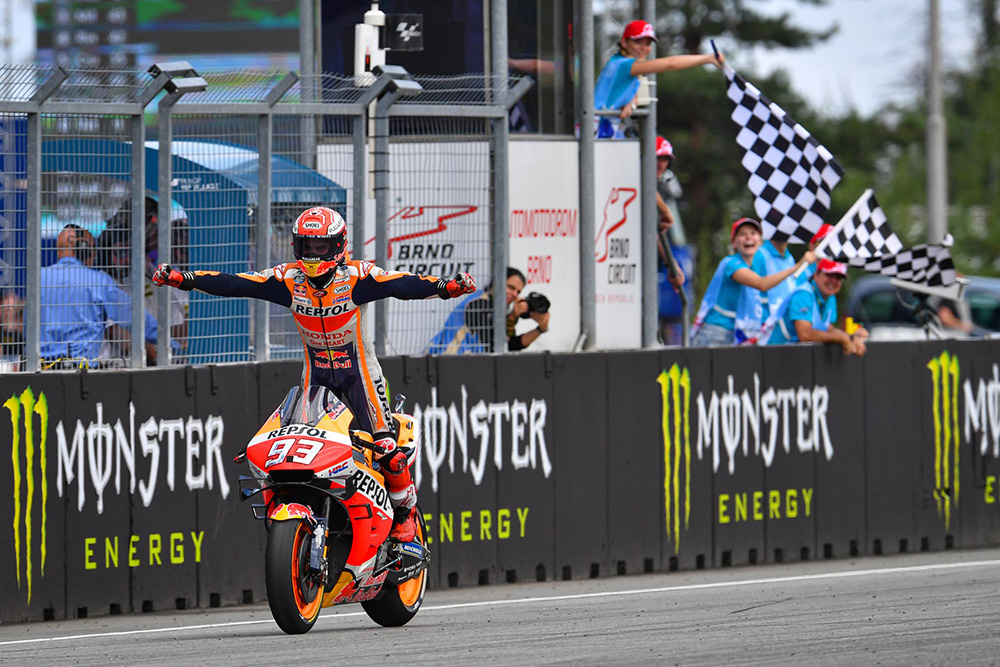 موتوجیپی – مسابقات موتورسواری – موتوجیپی جمهوری چک - پیست برنو - مسابقه MotoGP - رپسول هوندا - مارک مارکز