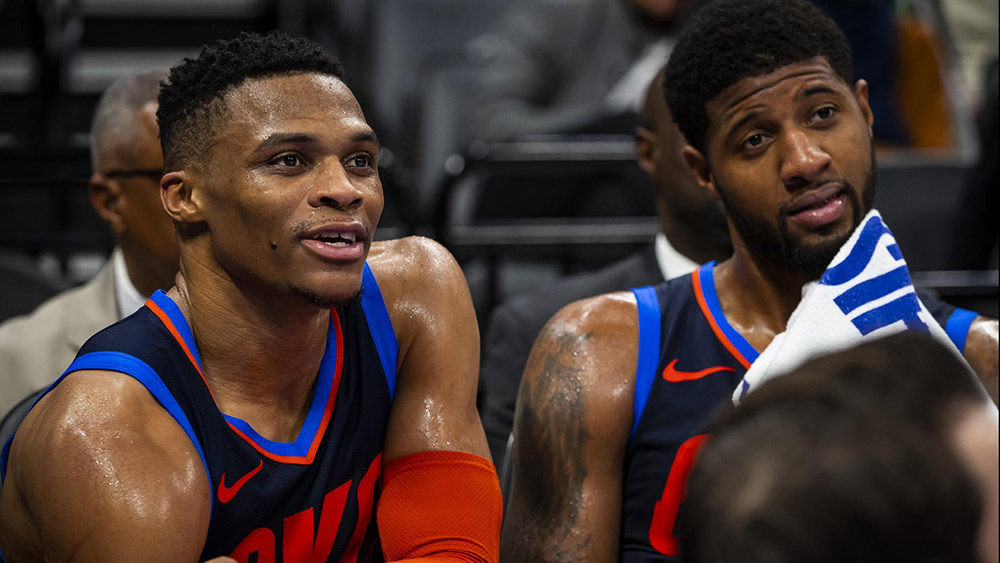 بسکتبال NBA - اوکلاهما سیتی تاندر - راسل وستبروک - پال جرج