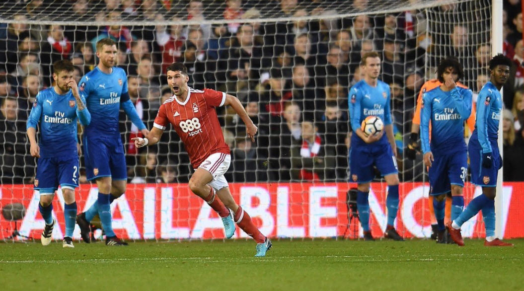آرسنال - جام حذفی انگلیس - ناتینگهام فارست - آرسن ونگر - حذف آرسنال - FA Cup