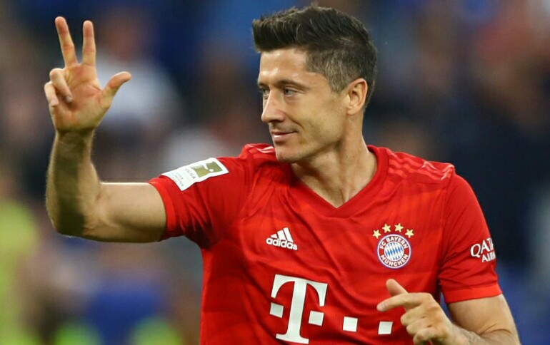 آلمان-بایرن مونیخ-شالکه-بوندس لیگا-هت تریک لواندوفسکی-Bayern Munich