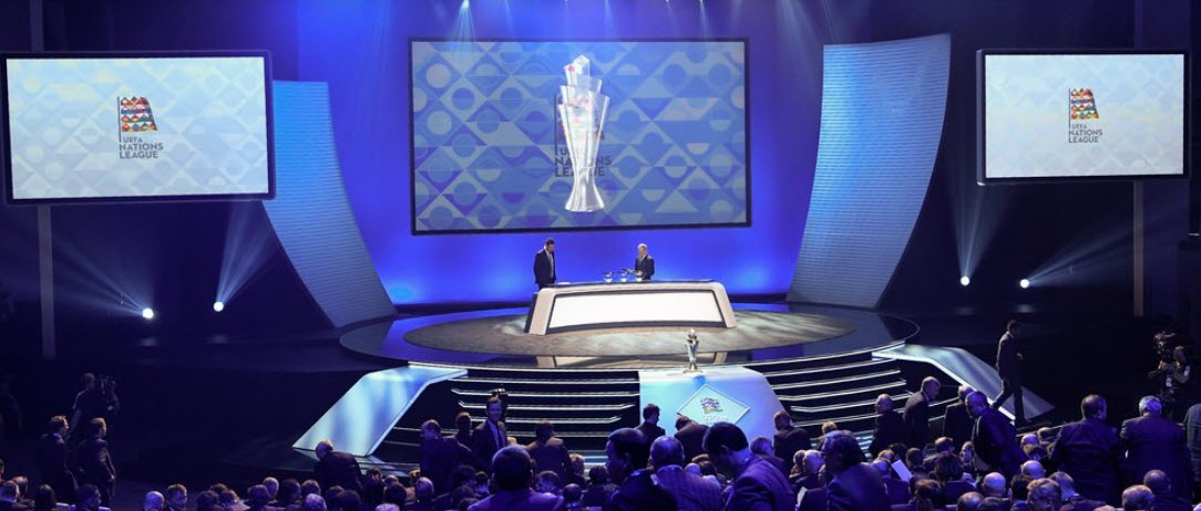 معرفی لیگ ملت های اروپا - تورنمنت جدید یوفا - UEFA Nations League - توپ و جام مسابقات لیگ ملت های اروپا
