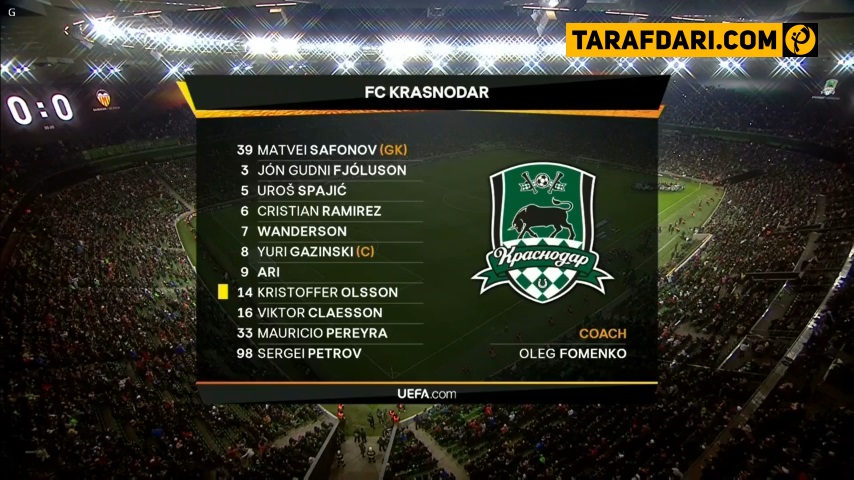 گونسالو گوئدس-کراسنودار-والنسیا-Valencia-europe league