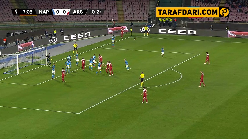 ناپولی-آرسنال-الکساندر لاکازت-europa league-arsenal -napoli
