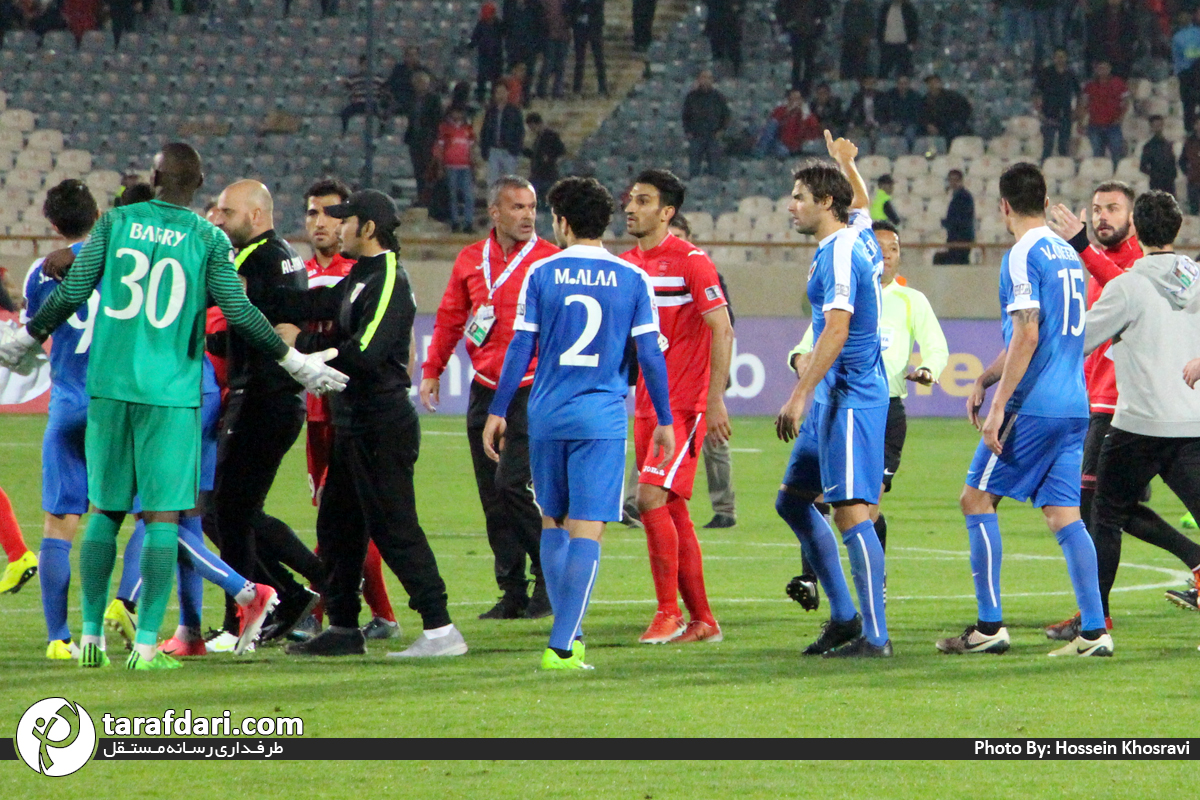 درگیری پرسپولیس و الریان - لیگ قهرمانان آسیا