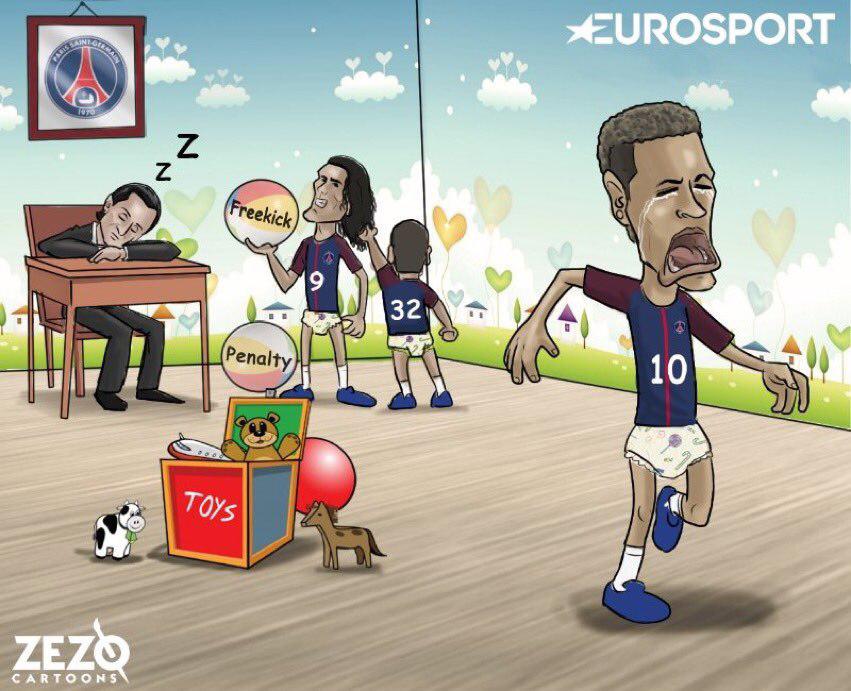 Edinson Cavani - Neymar - Paris Saint Germain - پاری سن ژرمن - Dani Alves - Unai Emery