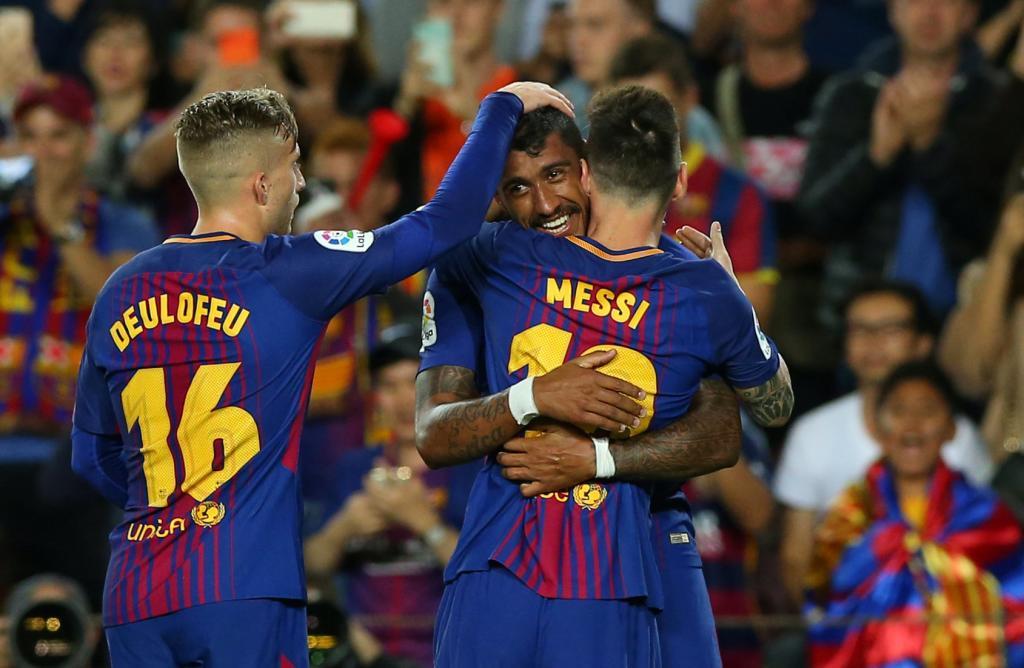 FC Barcelona - Eibar - بارسلونا - La Liga - Gerard Deulofeu - Paulinho - Lionel Messi