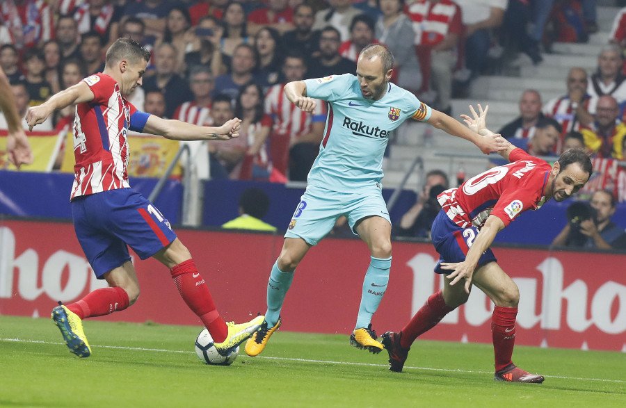 Atletico Madrid - FC Barcelona - La Liga - لالیگا - آندرس اینیستا - گابی - خوانفران