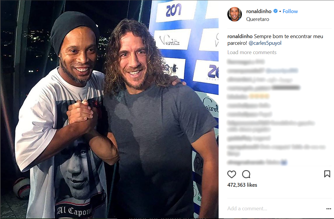 Ronaldinho - Carles Puyol - FC Barcelona - بارسلونا