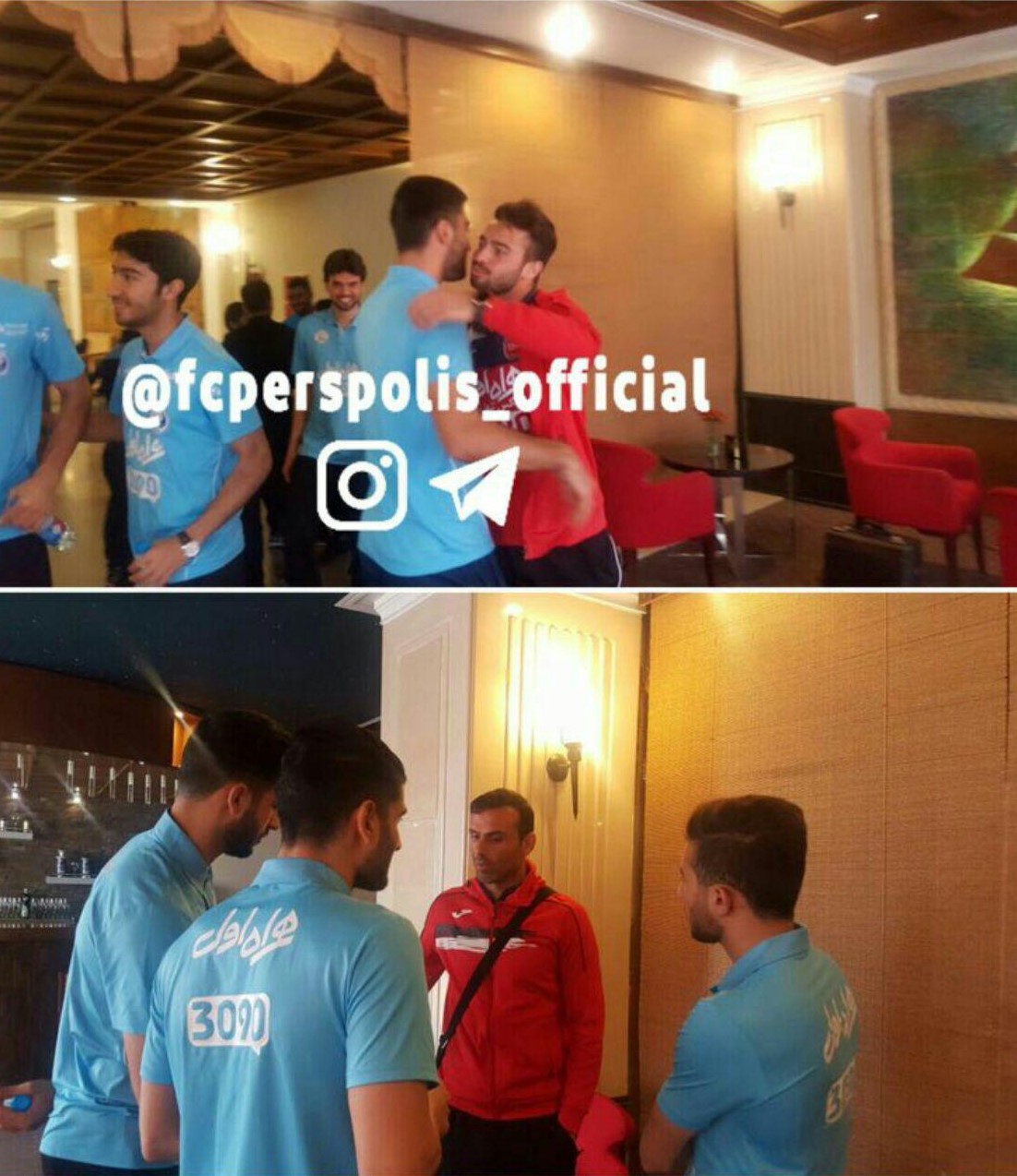 دیدار بازیکنان استقلال و پرسپولیس دیدار بازیکنان استقلال و پرسپولیس