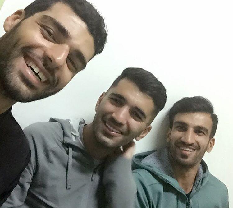 مهدی طارمی به همراه محسن مسلمان و حسین ماهینی