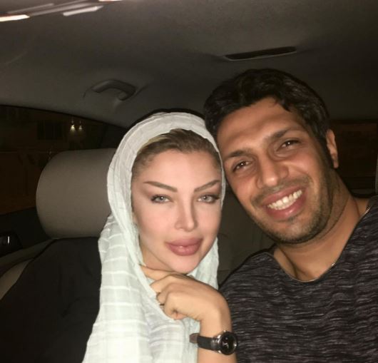 سپهر حیدری و همسرش